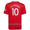 Camiseta de fútbol Manchester United Rashford 10 Primera Equipación 2022-23 - Hombre